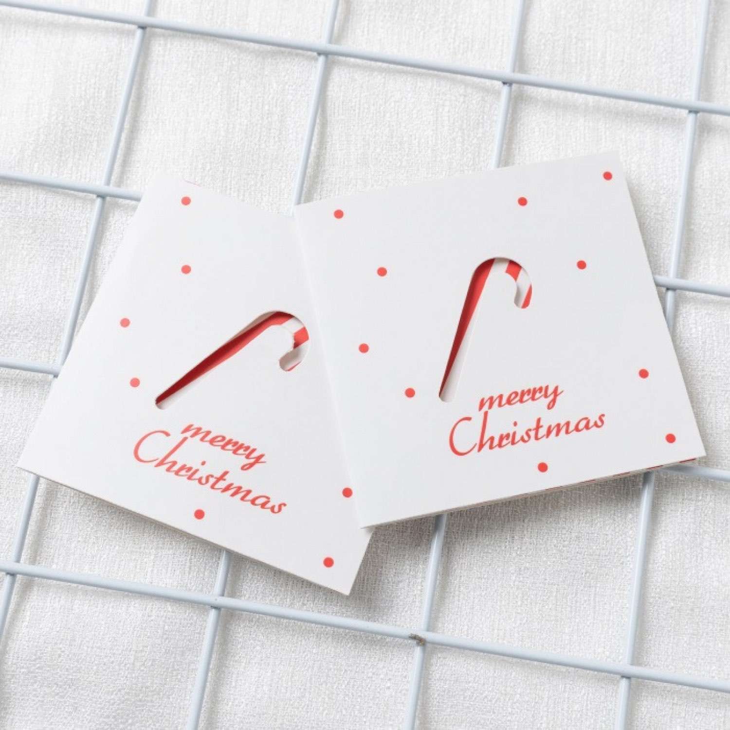 Cute Christmas Card Square Greeting Card Trifold 